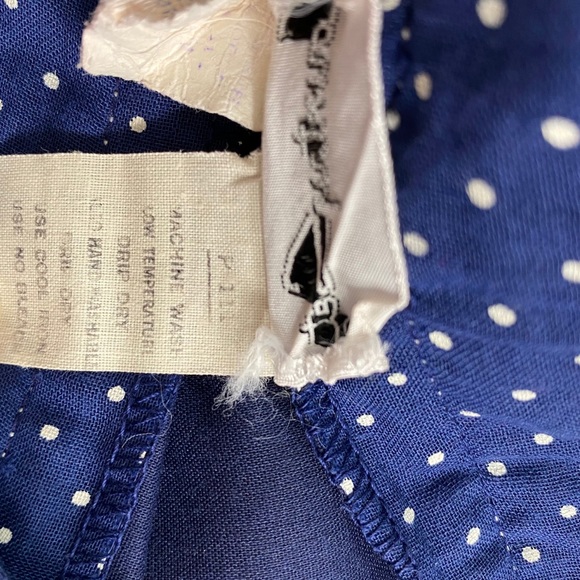 VTG 70s Country Set Polka Dotted Floral Maxi Skirt - Picture 12 of 16